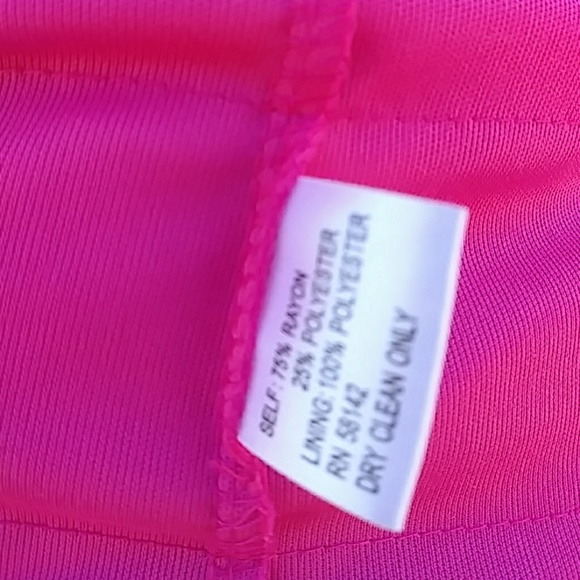 LONDON TIMES Hot Pink Party Dress. NWT Size 6 - Picture 6 of 6
